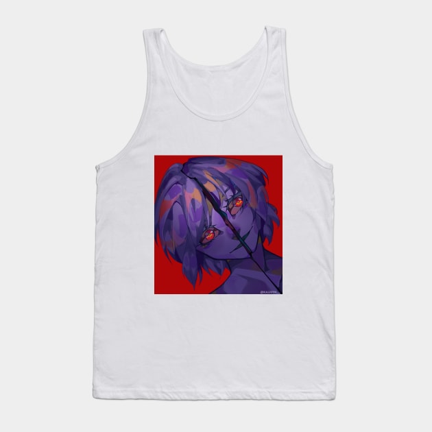 Rei Ayanami Tank Top by Kaliuyn__